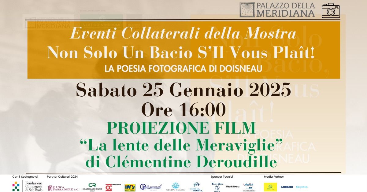 EVENTO COLLATERALE MOSTRA - PROIEZIONE DEL FILM "ROBERT DOISNEAU - LA LENTE DELLE MERAVIGLIE"