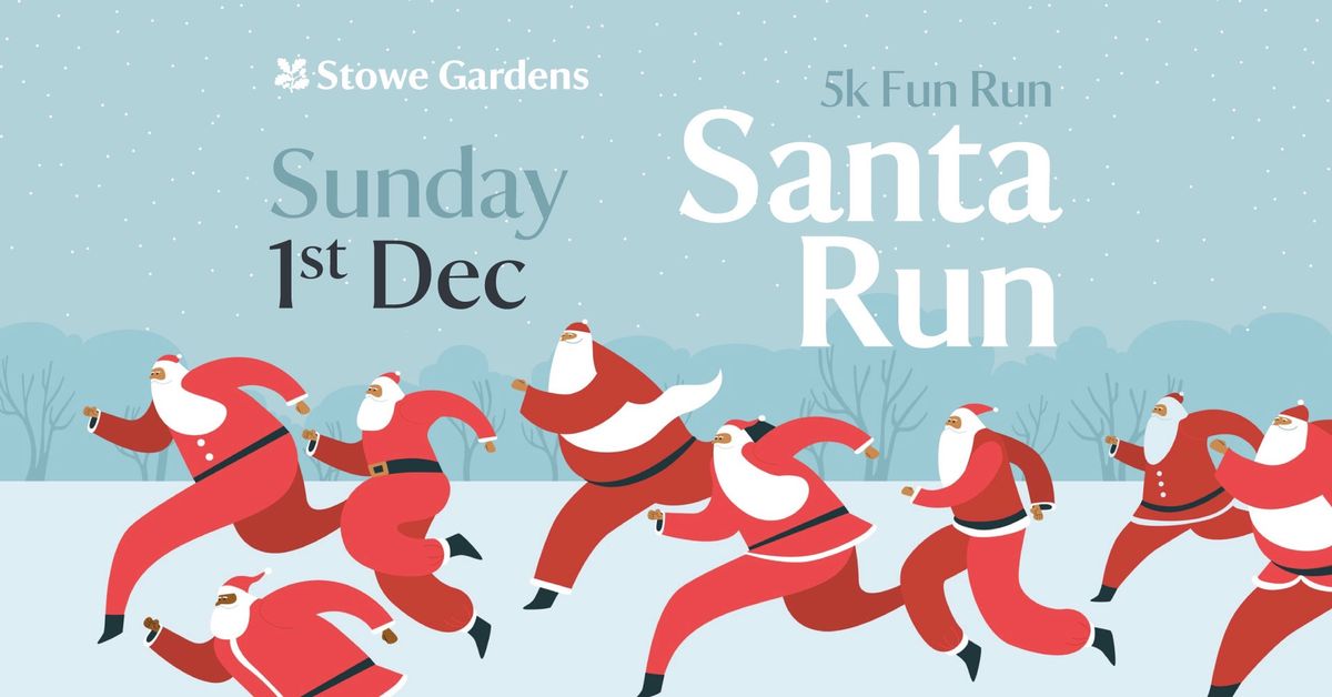 5K Santa Run at Stowe Gardens 