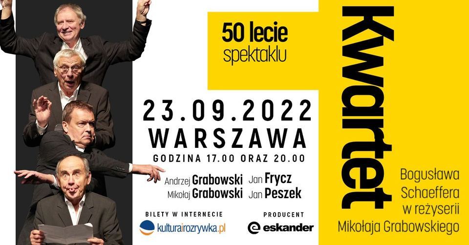 Warszawa \u2022 Kwartet - 50 lecie spektaklu