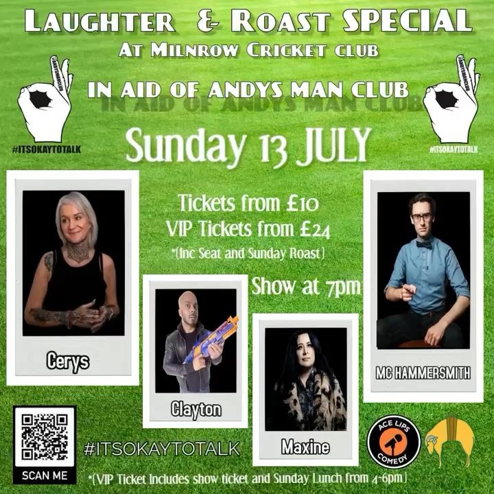 Laughter and Roast Special in Aid of Andy\u2019s Man Club 