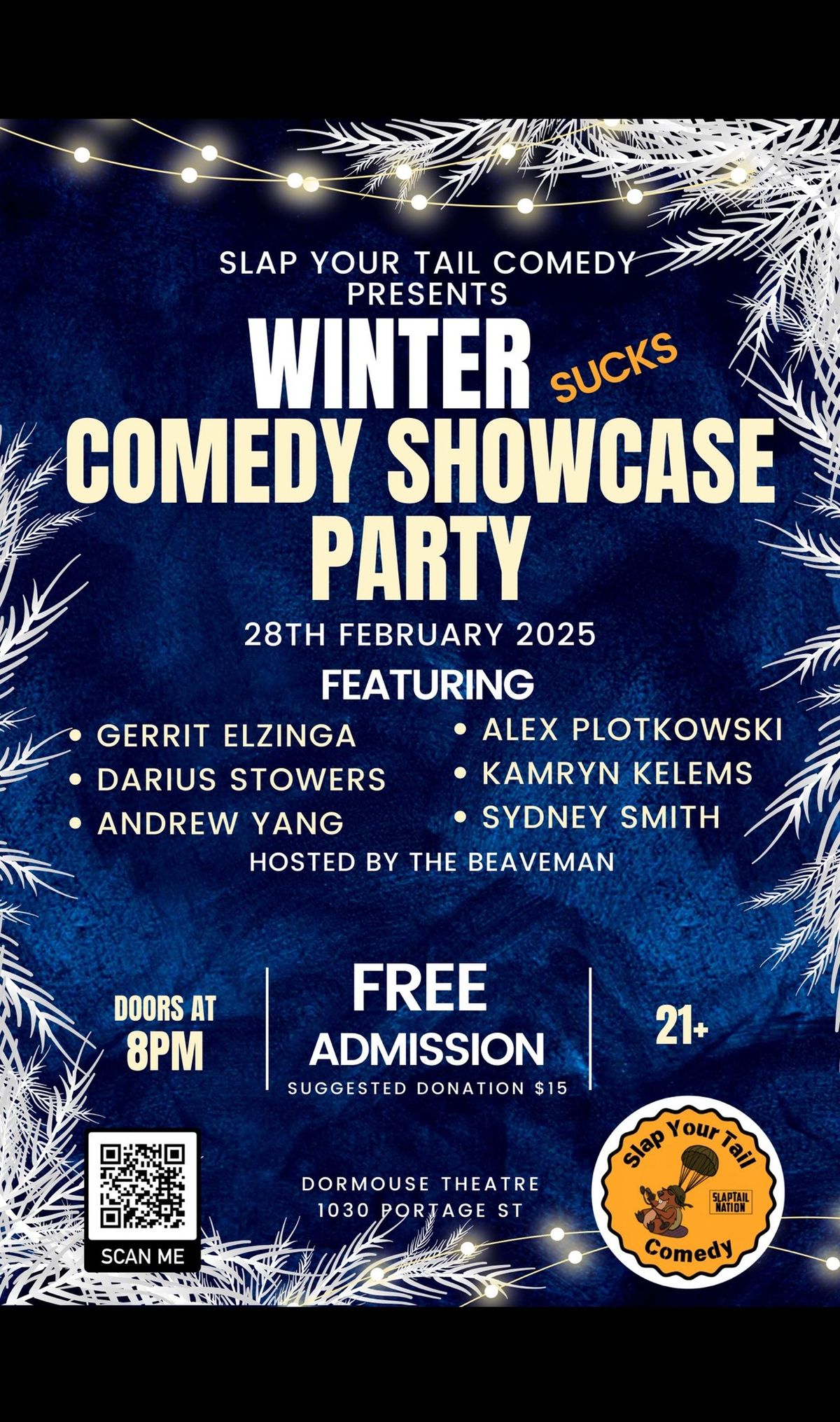 Winter Sucks Comedy Showcase Party