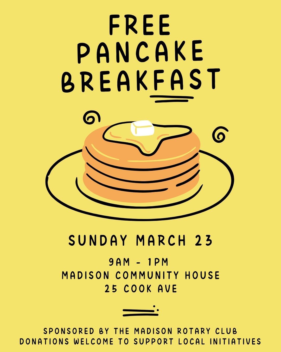 FREE Pancake Breakfast