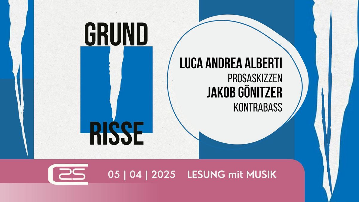 Buchpr\u00e4sentation GRUNDRISSE von Luca Andrea Alberti | Jakob G\u00f6nitzer am Kontrabass