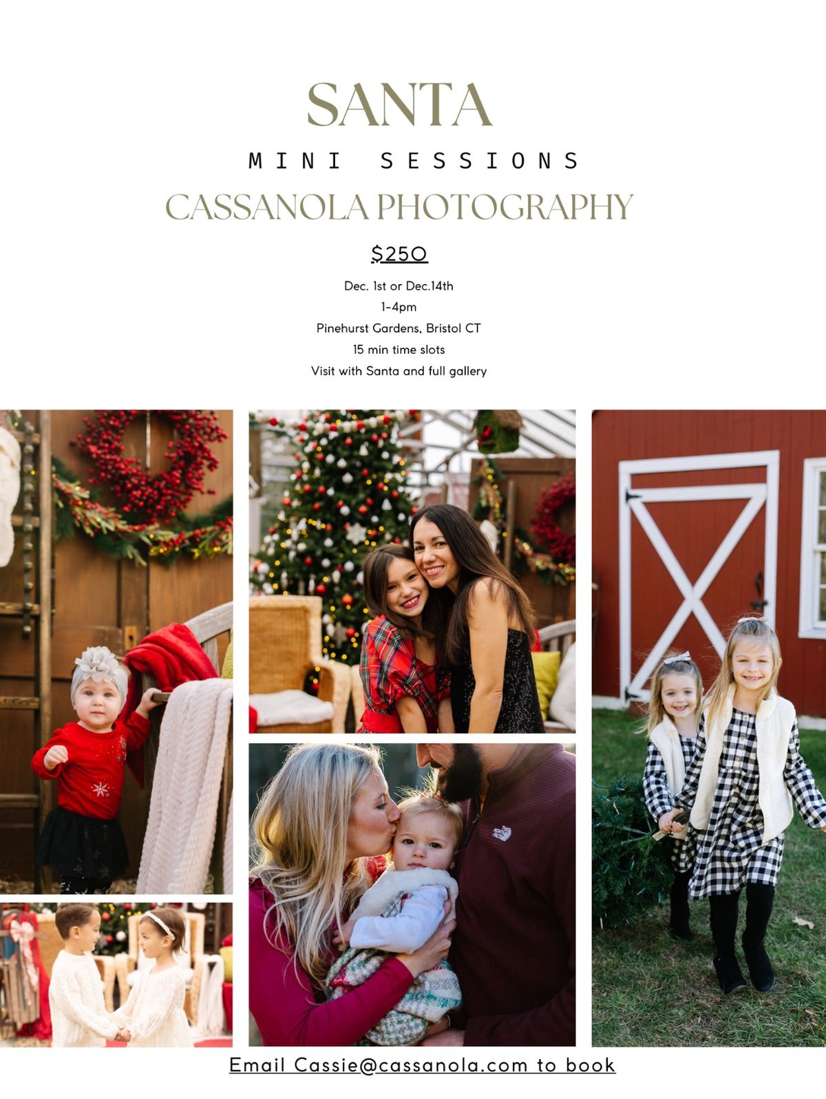 SANTA MINI SESSIONS WITH CASSANOLA PHOTOGRAPHY