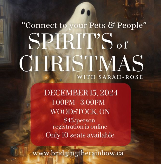 Spirit\u2019s of Christmas - Connect with your Pets & People on the other side Afternoon#2 