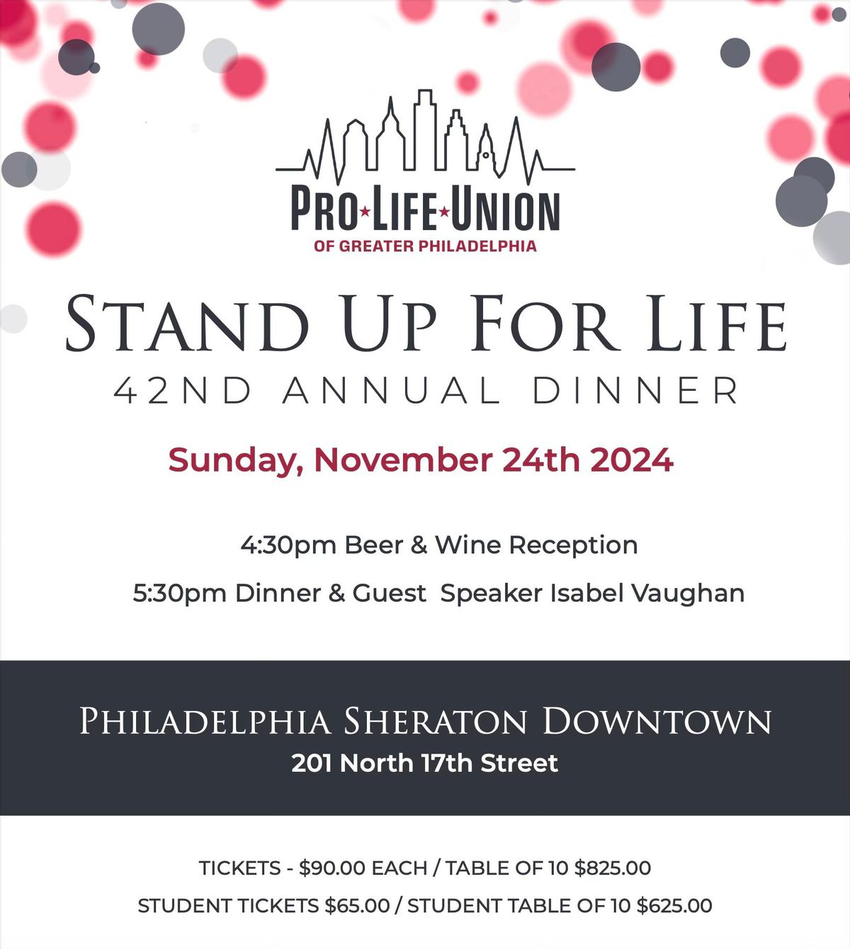 Stand Up For Life Dinner