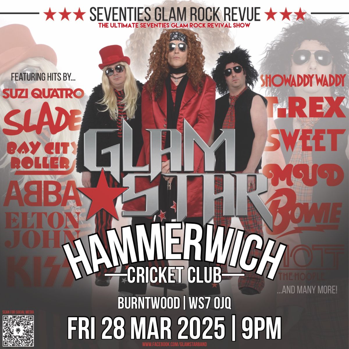 GlamStar Band live at Hammerwich Cricket Club, Burntwood 