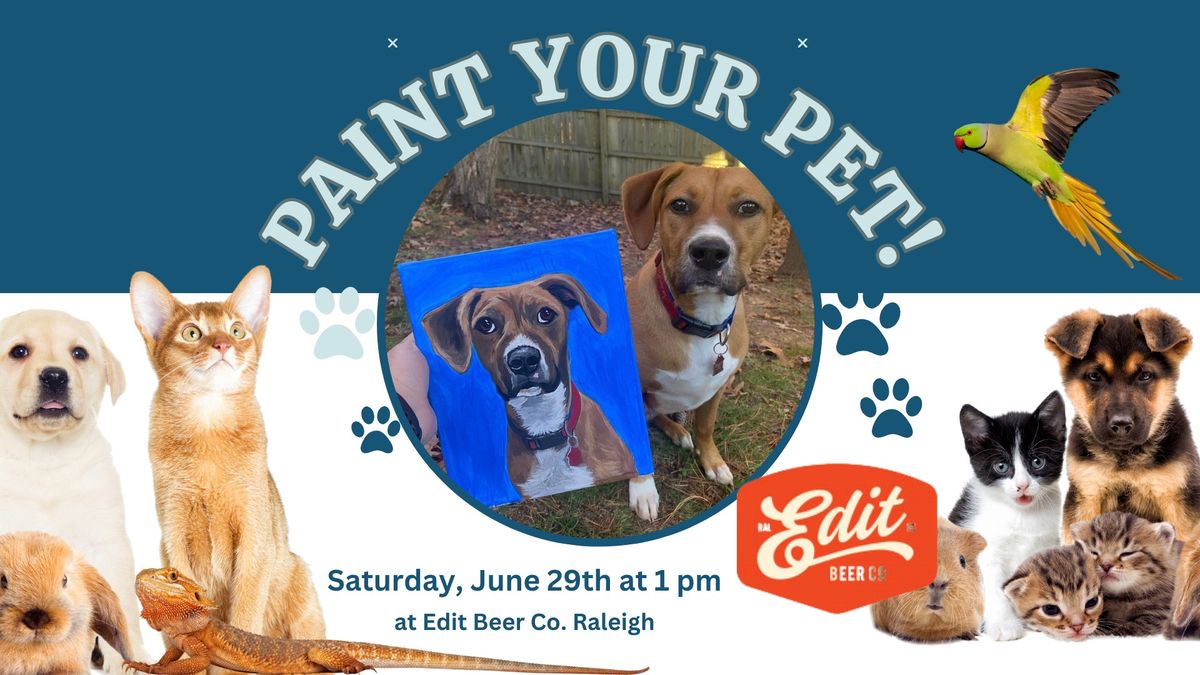 Paint Your Pet at Edit Beer