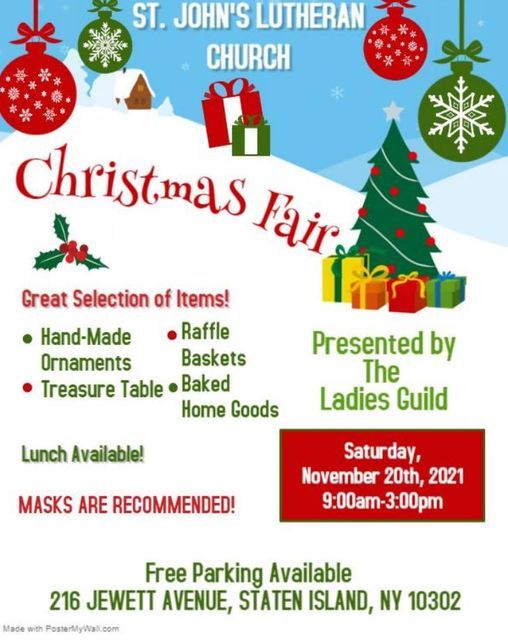 St. John's Lutheran Church's Christmas Fair