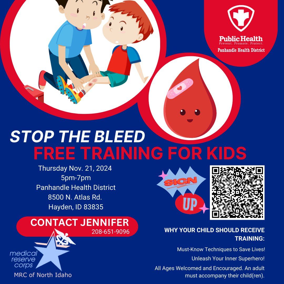 Free Stop the Bleed Training for Kids