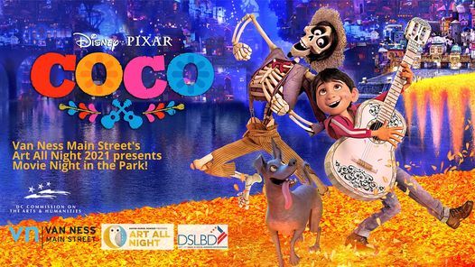 VNMS Art All Night 2021 Presents Movie Night in the Park with Coco