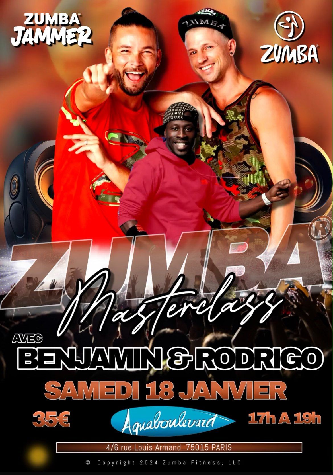 MASTERCLASS ZUMBA BENJAMIN ET RODRIGO