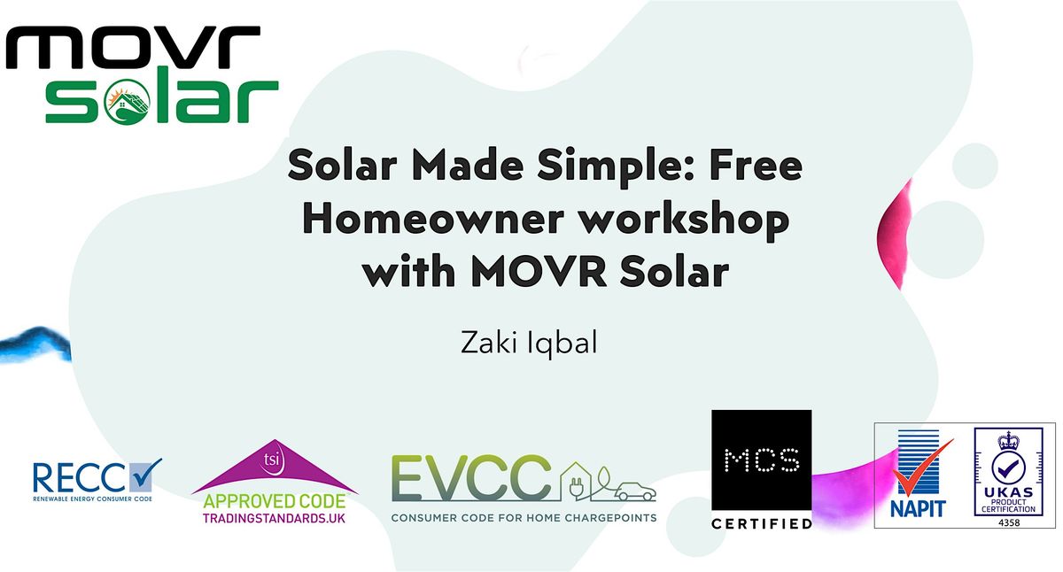 Solar Clinic: Free Homeowner Workshop with MOVR Solar (London 2025)