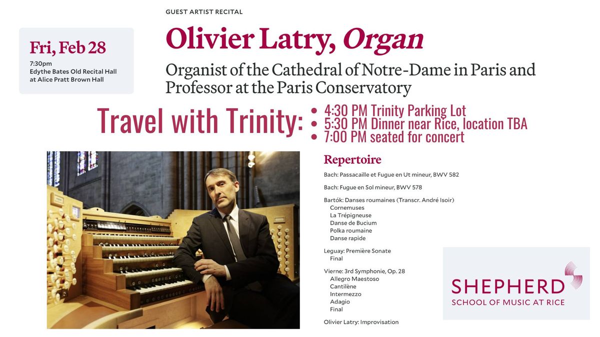 Free Organ Concert - Travel with Trinity