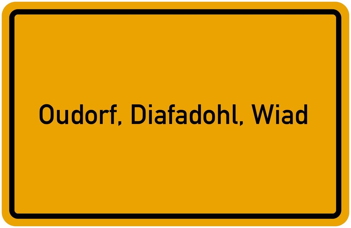 Oudorf, Diaffadohl, Wiad \u2013 Woa\u00dft as? Dialektale Ortsnamen im Landkreis Regensburg