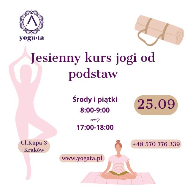 Jesienny kurs jogi od podstaw 