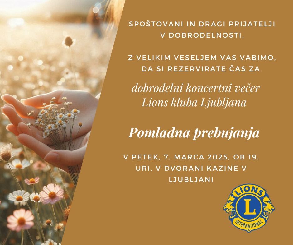 Pomladna prebujanja - Drugi dobrodelni koncert LC Ljubljana