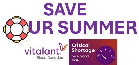 SAVE OUR SUMMER Vitalant Blood Drive