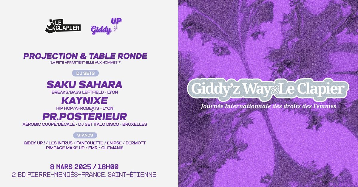 Giddy\u2019z Way x Le Clapier : La place des femmes dans le milieu festif