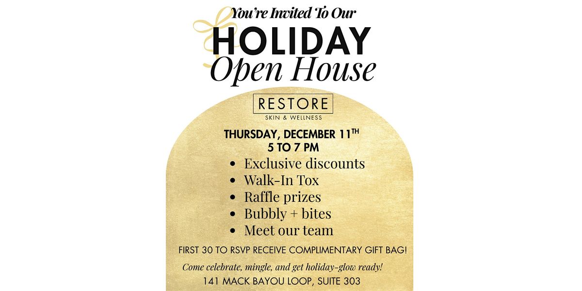 Restore Skin & Wellness Open House- Santa Rosa Beach