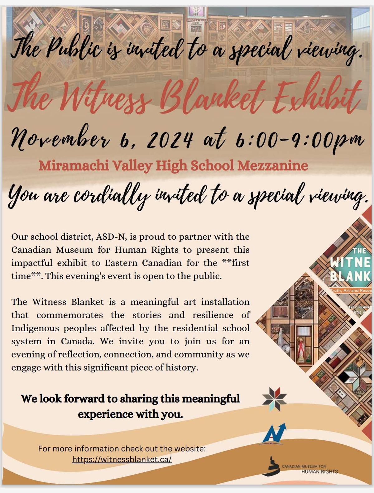 The Witness Blanket Exhibit - Public Viewing