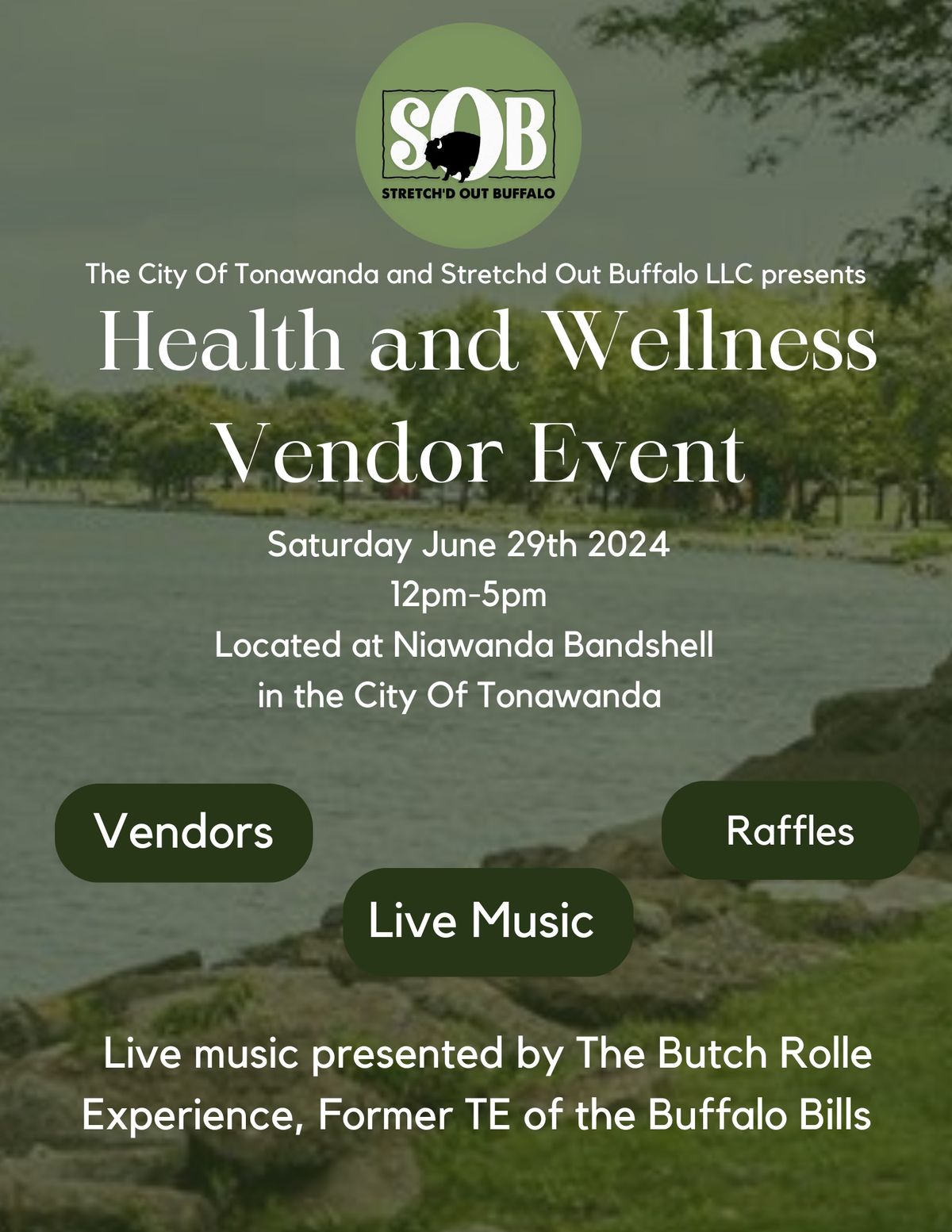 Health and Wellness Vendor Event at Niawanda Park! 