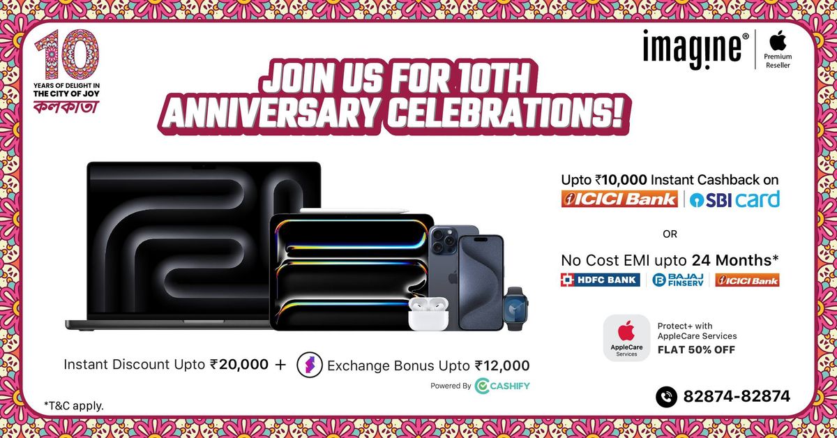 Imagine is celebrating its 10th Anniversary in Kolkata!