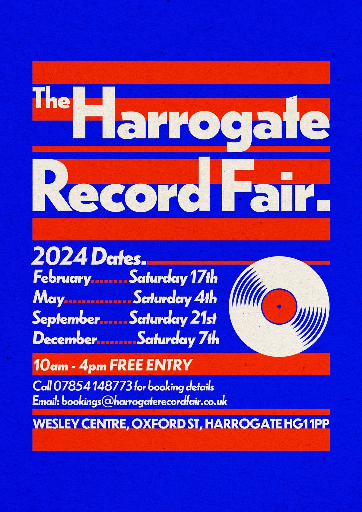 The Harrogate Record Fair - Sat 7th December 2024