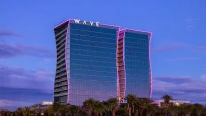 Let's have a social at the Lake Nona Wave Hotel's bar