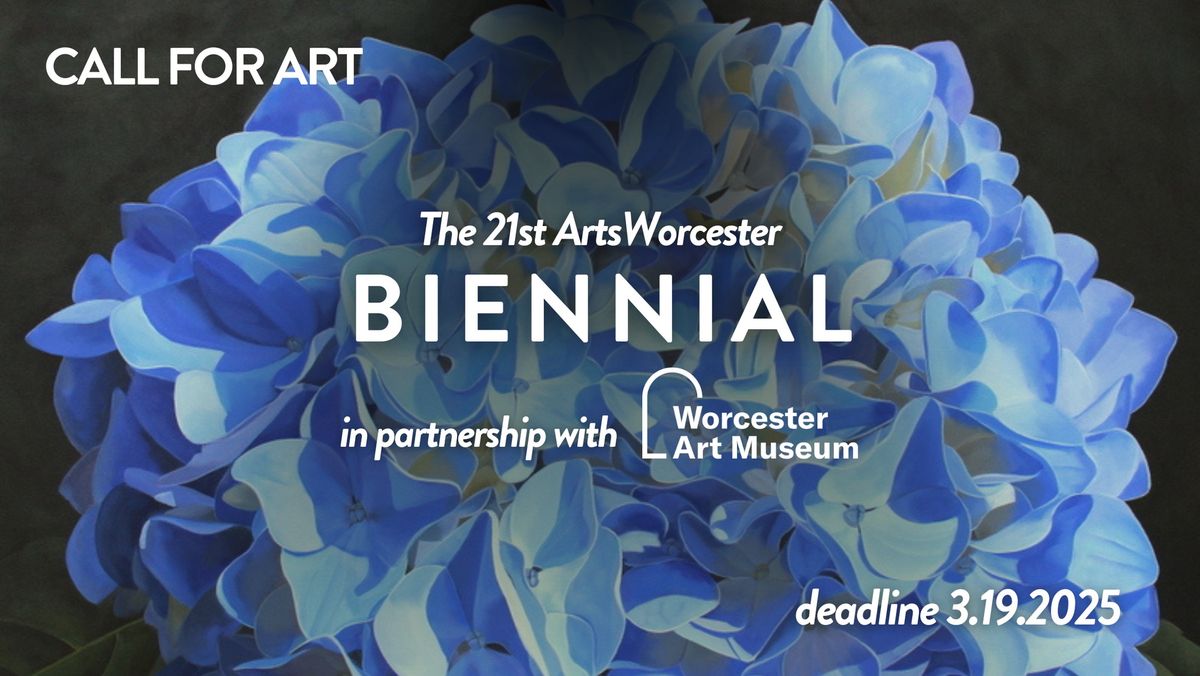 The Twenty-First ArtsWorcester Biennial, in partnership with the Worcester Art Museum