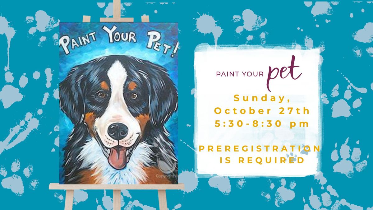 Paint Your Pet In-Studio Event!