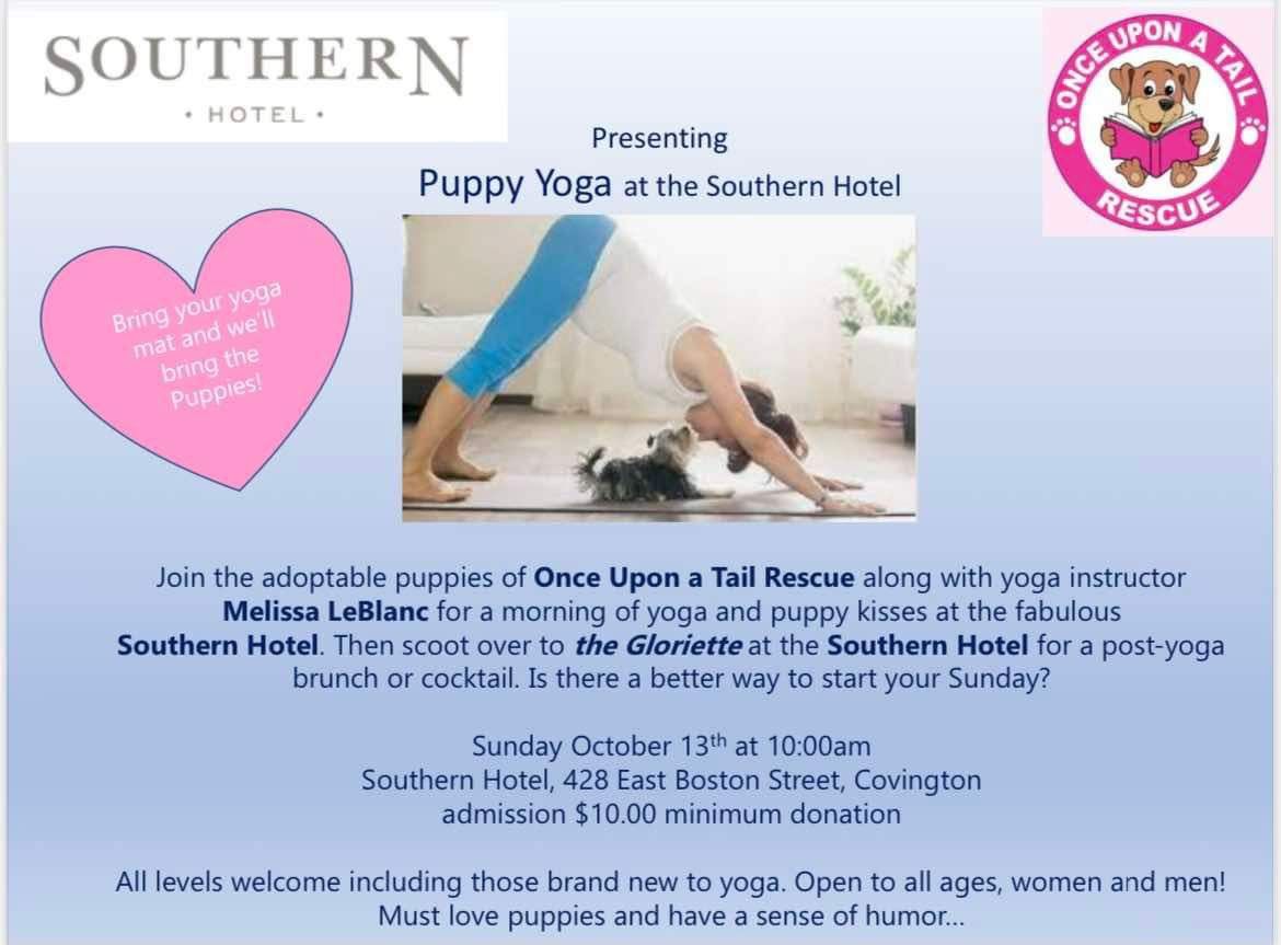 PUPPY YOGA for Rescue Pups