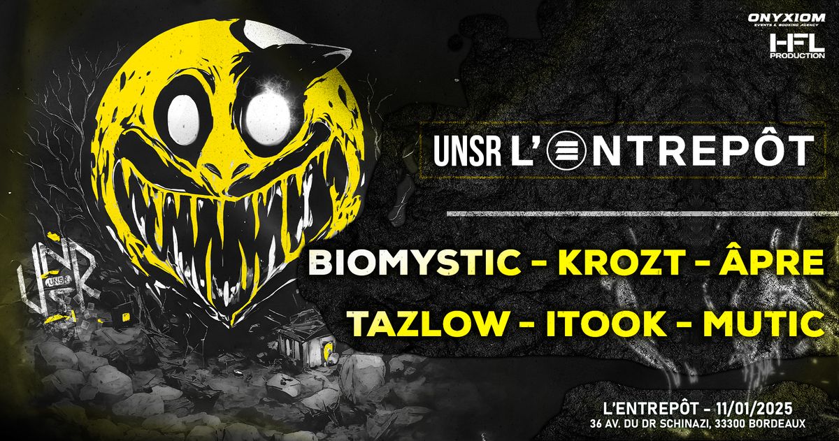 UNSR RECORDS NIGHT w\/ BIOMYSTIK \/ KROZT \/ \u00c2PRE \/ TAZLOW \/ ITOOK \/ MUTIC