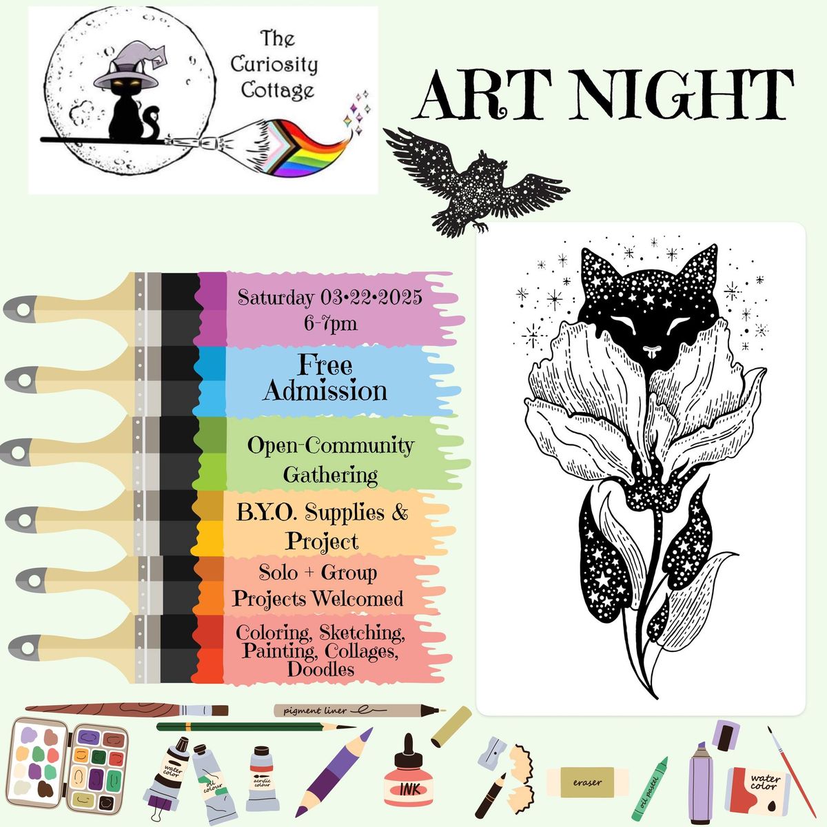 ART NIGHT @ The Curiosity Cottage