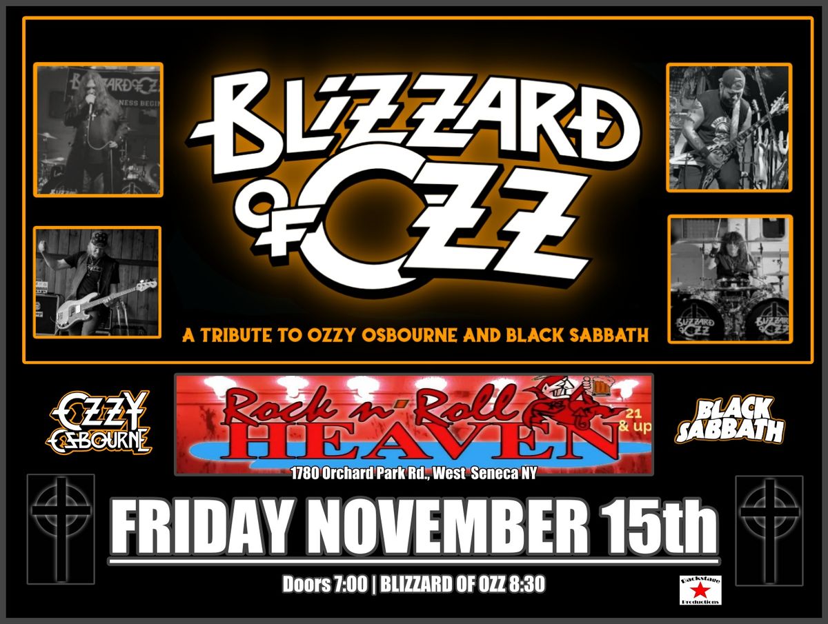 Blizzard Of Ozz | Returns to Buffalo At Rock N' Roll Heaven