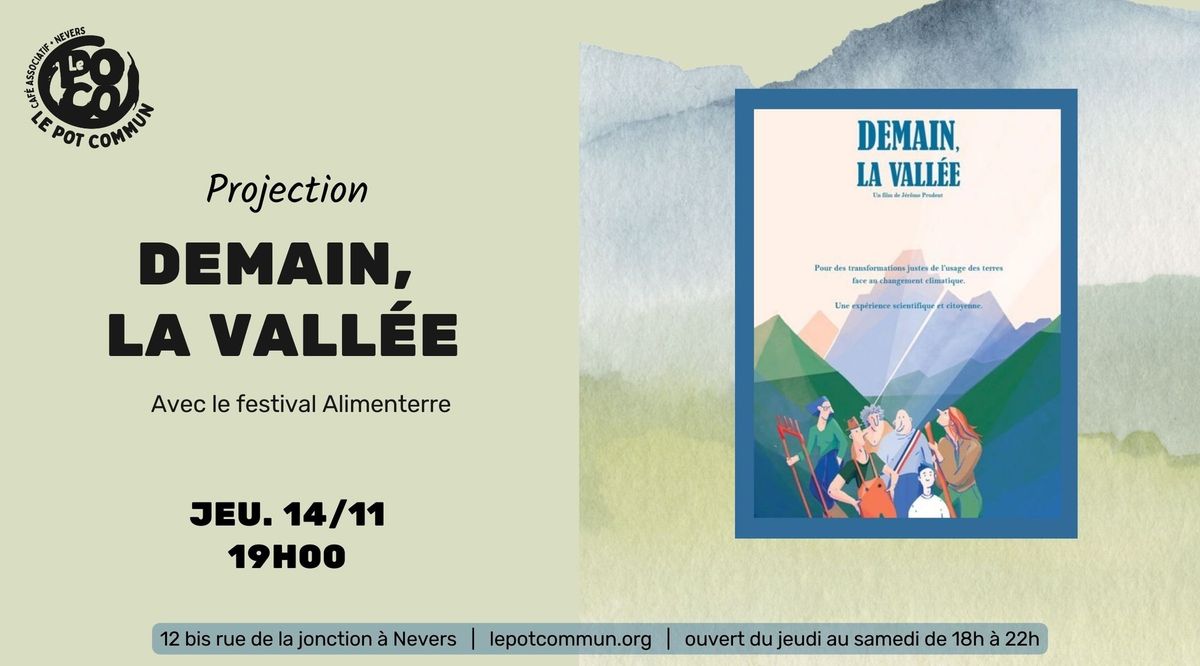 Projection Alimenterre "Demain la vall\u00e9e"