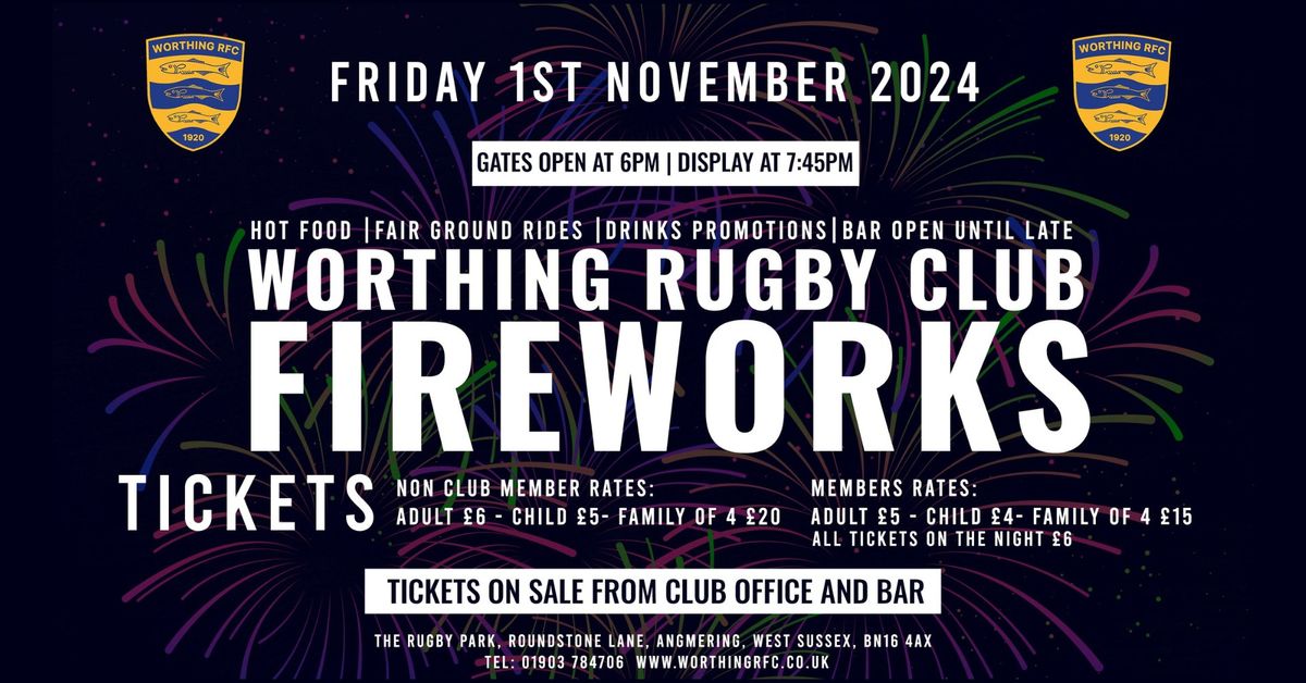 Worthing RFC Fireworks Display 2024