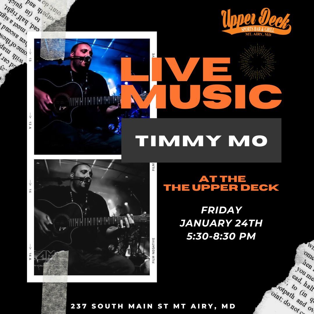 Live Music at The Deck with Timmy Mo