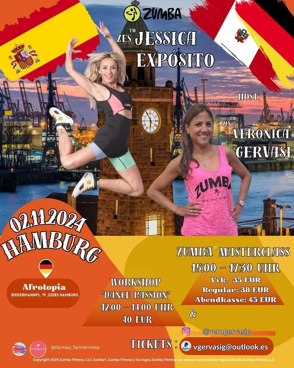 Zumba Masterclass y Workshop "Dance Passion" con Jessica Exposito 