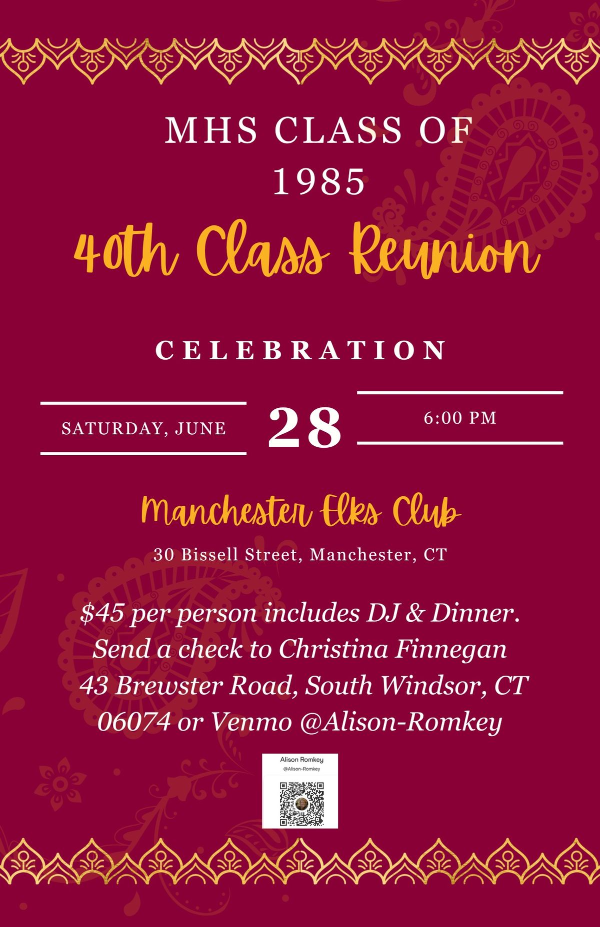 40th Class Reunion