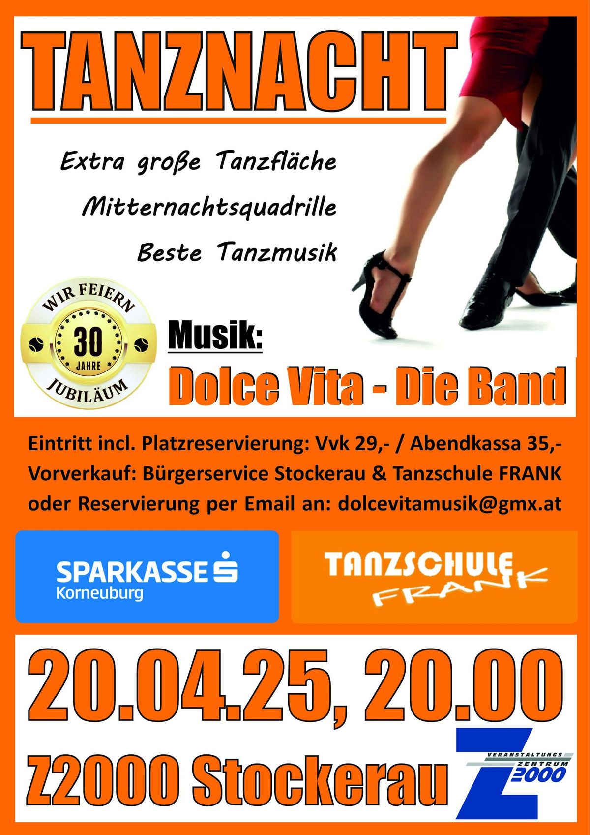 ,,Die Gro\u00dfe Tanznacht'' mit Dolce Vita