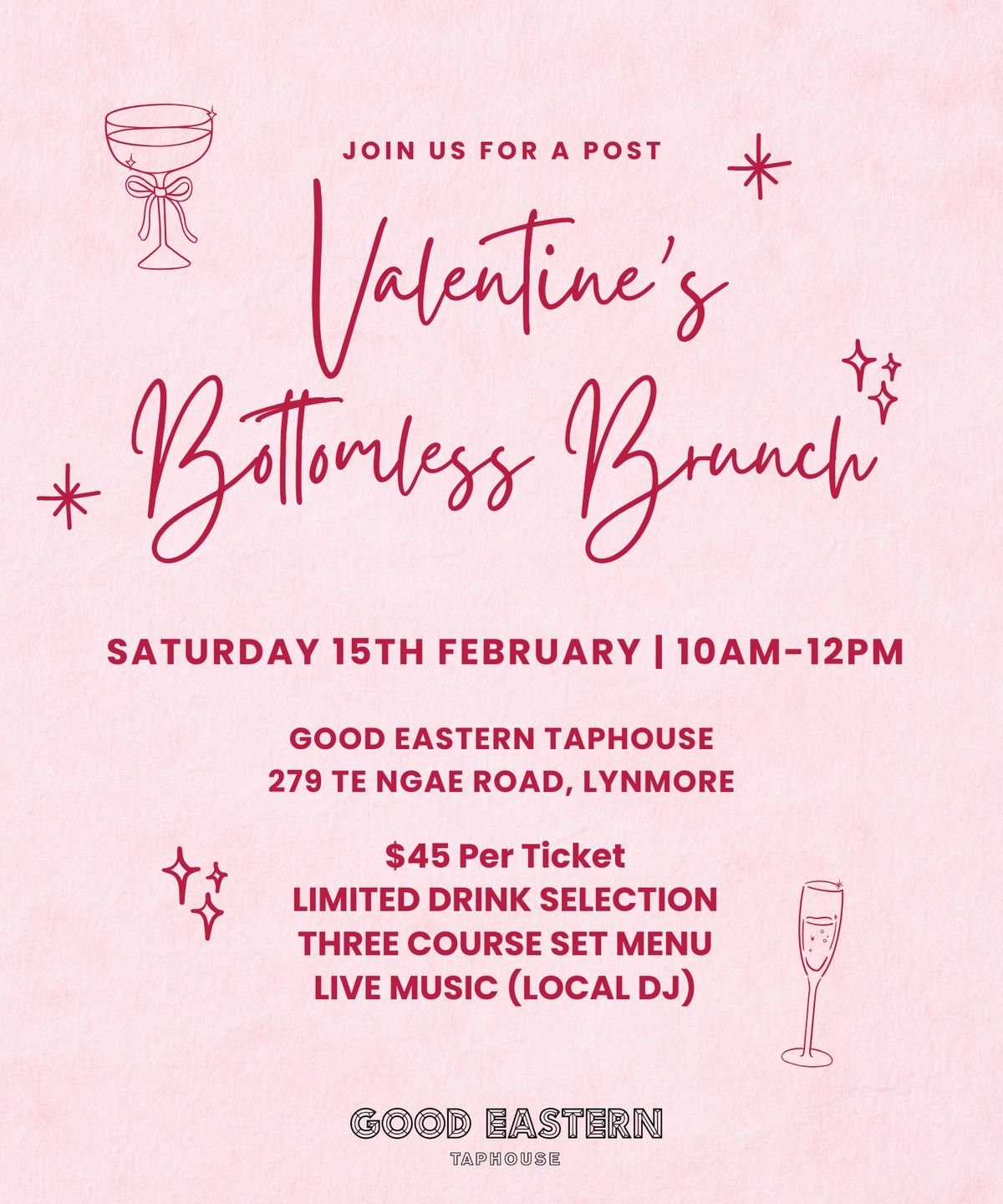 Post-Valentines Bottomless Brunch