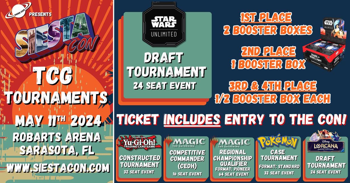 Star Wars: Unlimited Draft tournament at Siesta Con!