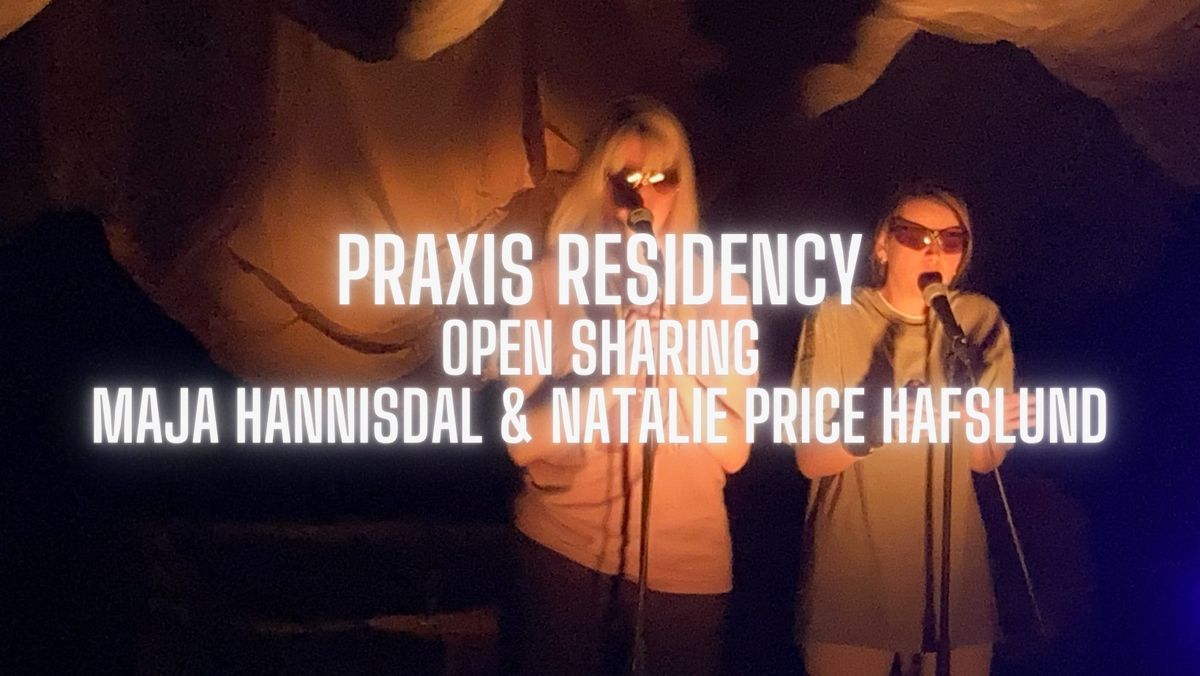 PRAXIS RESIDENCY OPEN SHARING with Hannisdal and Hafslund