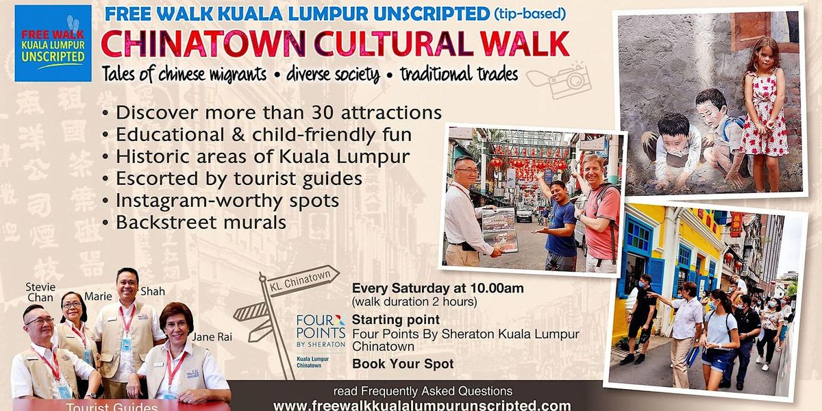 Chinatown Cultural Walk in Kuala Lumpur (tip-based)