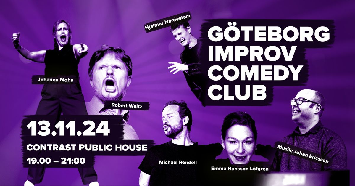 G\u00f6teborg Improv Comedy Club @ Contrast Public House 13.11.24