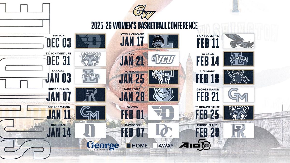 Saint Louis Billikens at George Washington Revolutionaries Womens Basketball