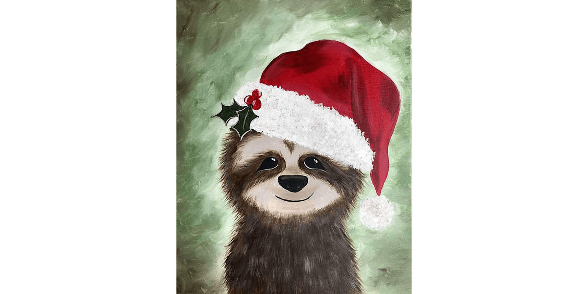 Holiday Sloth - Paint and Sip in Boston | Classpop!\u2122