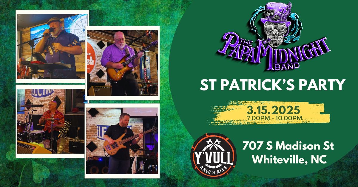 Y\u2019Vull Axes & Ales St Patrick\u2019s Day Party