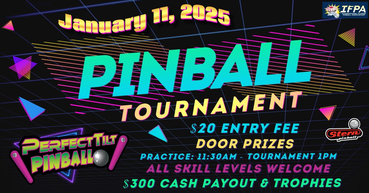 PTP- January Pinball Tournament - $300 Cash Payout